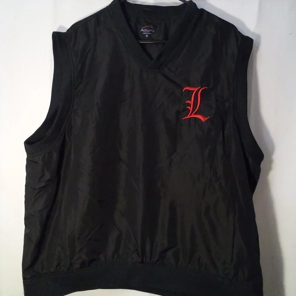 Acuity Pullover Vest Jacket Mens XL Sleeveless Logo Pockets Black